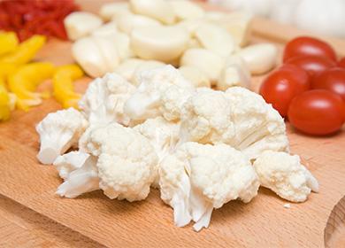 How to freeze cauliflower for the winter, and what to cook from an ice vegetable