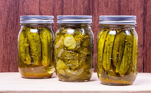 Sliced ​​Cucumbers in Jars