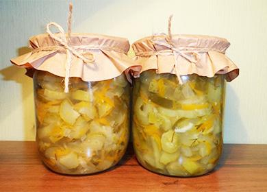 Salade Nezhinsky de concombres pour l'hiver: une collation soviétique populaire dans votre cuisine
