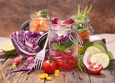 Salade de légumes frais