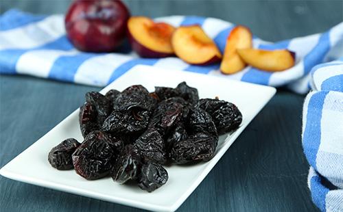 Prunes on a plate