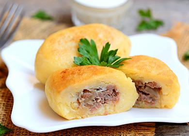 Recipe for potato zrazy with minced meat: a variety of fillings and examples of excellent gravy
