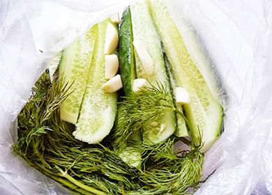 Pickles in a package