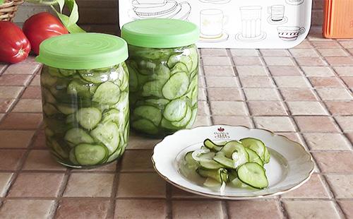 Cucumber Salad para sa Taglamig