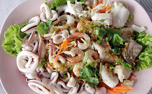 Shrimp and squid salad