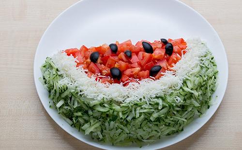 Ensalada De Rebanada De Sandía