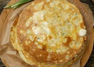 The most delicious pancakes with cheese: two step by step recipes with photos!