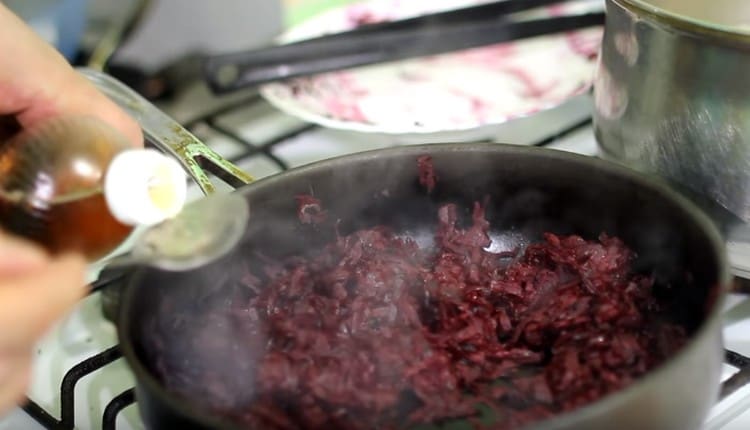 To preserve color, add vinegar to beets.