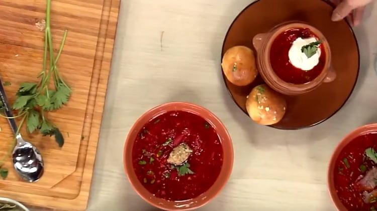 Such a wonderful borsch with donuts will help you to pleasantly surprise your loved ones.