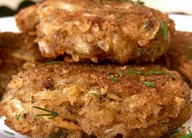 Cocinamos chuletas de repollo según la receta con fotos paso a paso.