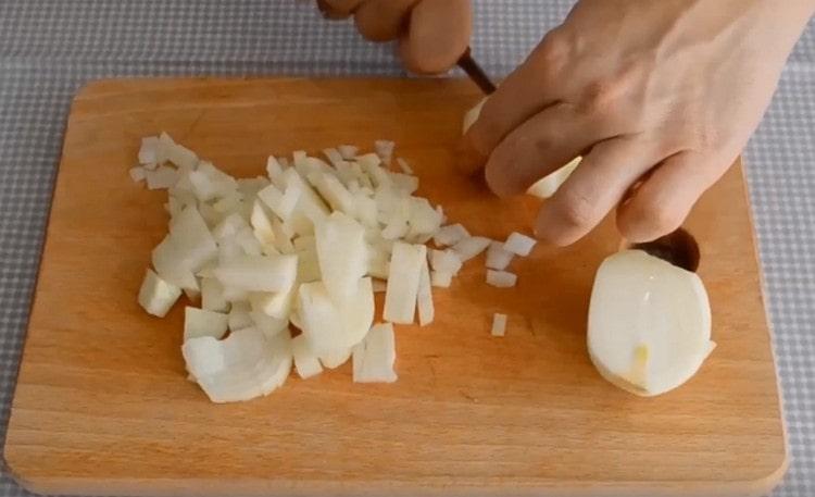 Onion finely chopped.