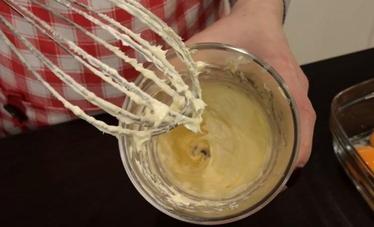 Separately, beat the softened butter.