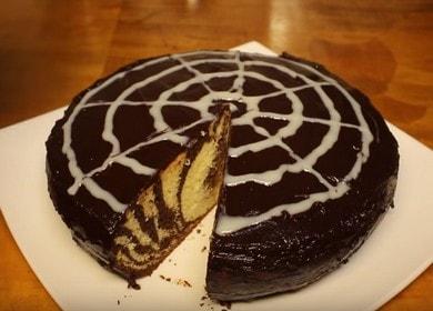 Delicious Zebra cake in a slow cooker: recipe with photo.