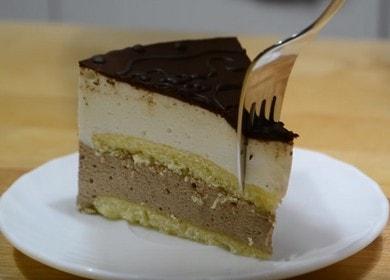 Cocinar un lujoso pastel Leche de pájaro según GOST con gelatina: receta con foto.