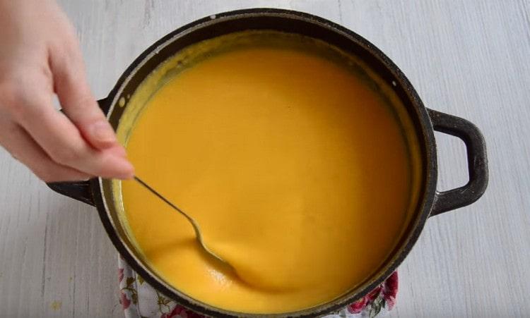 La soupe peut à nouveau être portée à ébullition.
