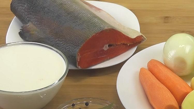 Puedes cocinar tal oreja con casi cualquier pez rojo.