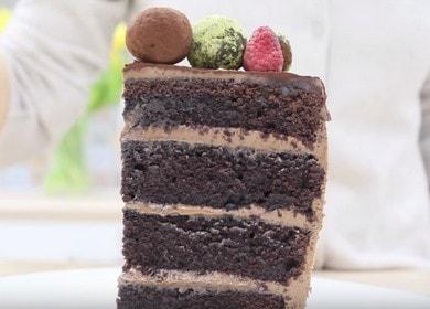 The most delicious chocolate biscuit cake: a step by step recipe with a photo.
