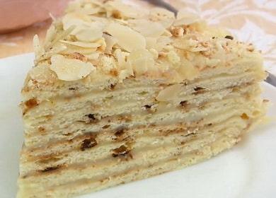 Gâteau Napoléon dans la casserole - un gâteau caillé rapide et facile sans cuisson