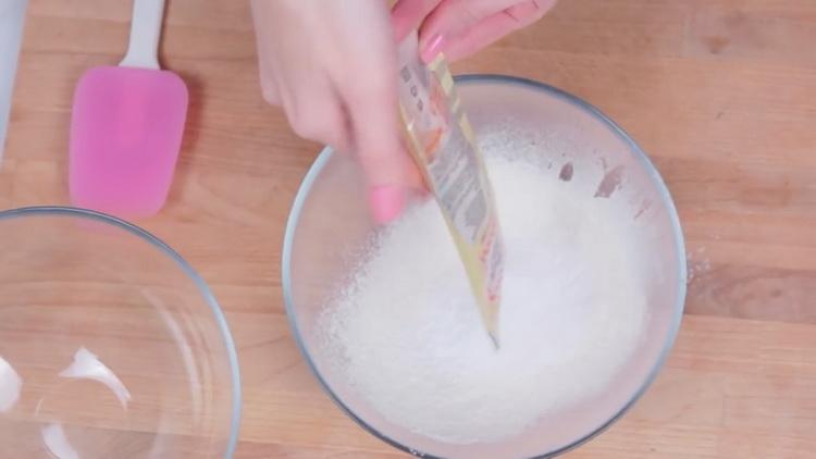 To make fortune cookies, prepare the ingredients