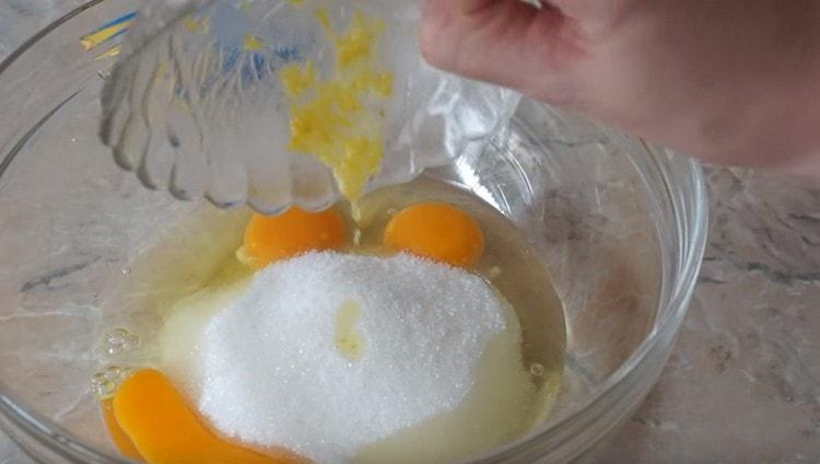Add lemon zest and juice.