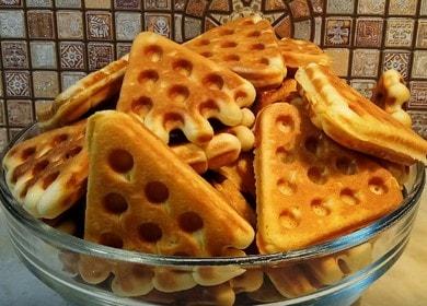Gas-shaped waffle cookies - a simple recipe from childhood