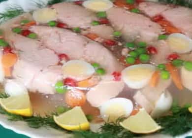 Filet de poisson à la gélatine - recette au saumon