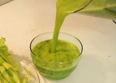 Smoothie vert délicieux: trois recettes étape par étape avec des photos.