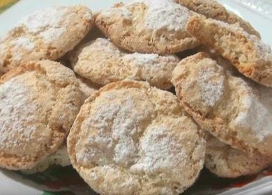 Cooking a fragrant Italian recipe cookie with a photo.