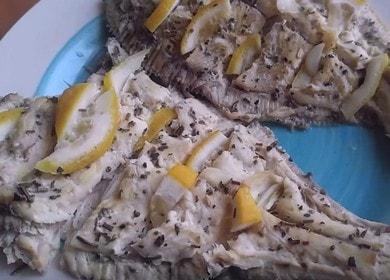Fragrant flounder in the oven: a recipe with step by step photos and videos.