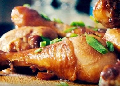 Savory chicken legs in a slow cooker