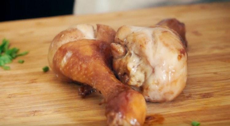 chicken legs in a slow cooker, as you can see, are prepared as simple as possible.