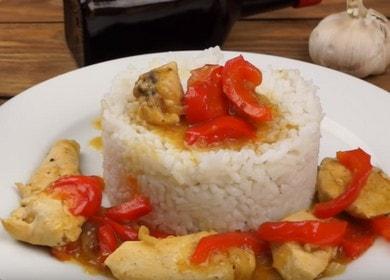 Pollo picante tailandés: cocinamos según la receta con una foto.