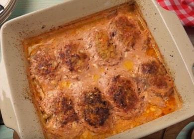 Cocinar rollos de repollo perezoso: una receta con arroz y carne picada, fotos paso a paso.