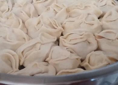 Delicious manti with cabbage - a proven step by step recipe