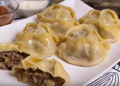 Manti with potatoes and minced meat - an easy recipe, a delicious result