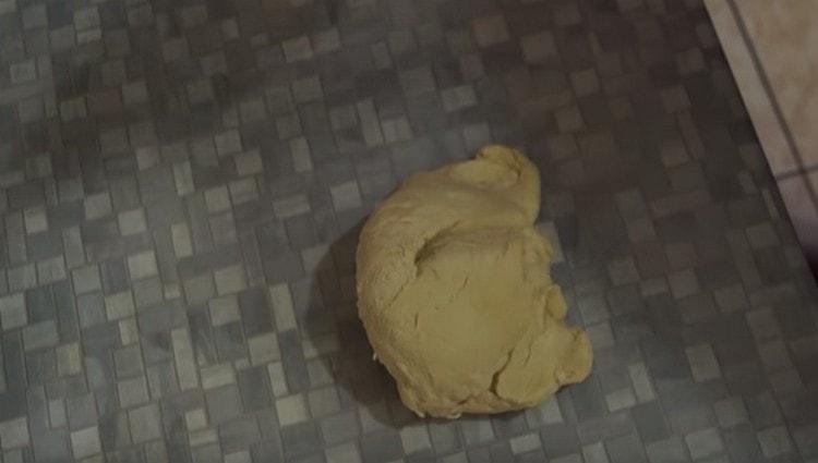 Before sculpting the manti, you will need to knead the dough again.