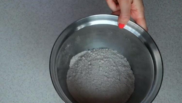 Grind oatmeal into flour.