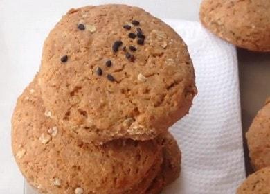 We cook delicious oatmeal cookies without sugar according to the recipe with step by step photos.