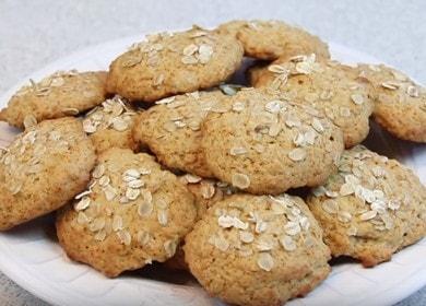 Oatmeal cookies with honey and sour cream - a healthy and tasty dessert
