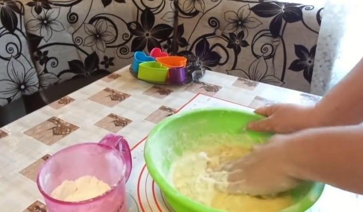 Further, the dough can be kneading with hands.