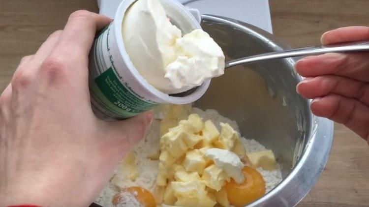 Add sour cream immediately.