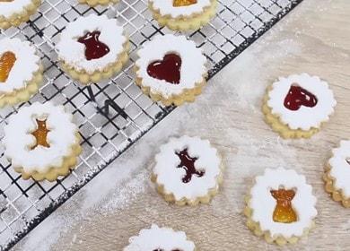 Christmas cookies with jam - holiday recipe