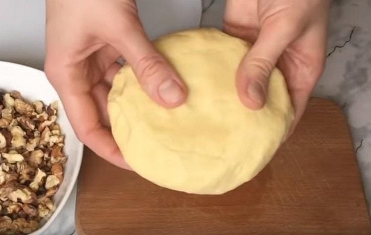Knead smooth plastic dough.