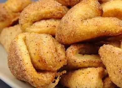 Oreilles Curd Cookies - Une recette éprouvée depuis des générations