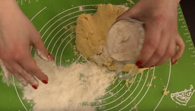 When mixing the dough, you can add more flour.