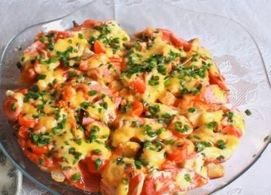 Delicious and simple pizza from a loaf in a pan: we cook according to the recipe with a photo.