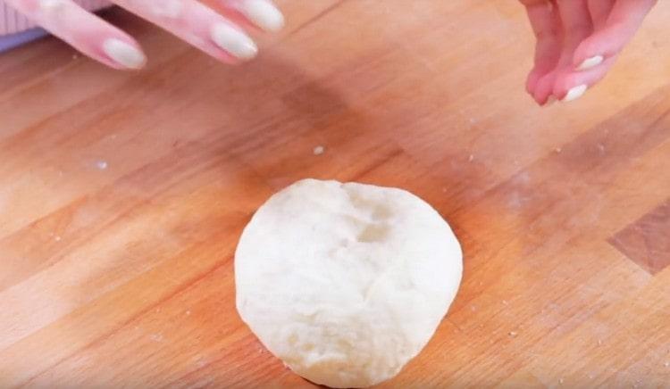 Properly kneaded dough will not stick to your hands.
