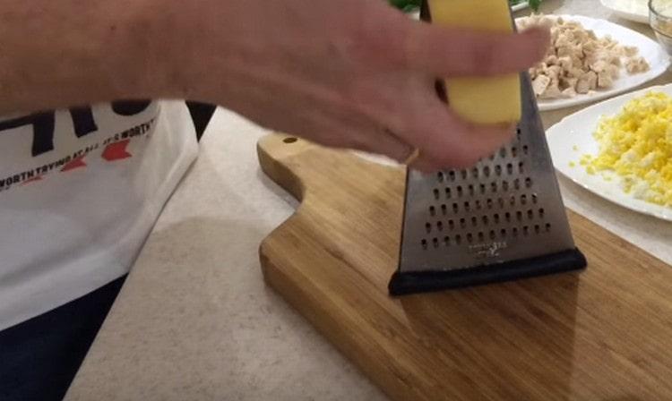 grate the cheese.