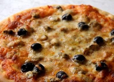 Pizza maison aux fruits de mer: nous cuisinons selon la recette avec photo.