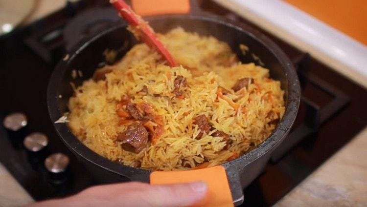 We hope you enjoy this recipe for beef pilaf.